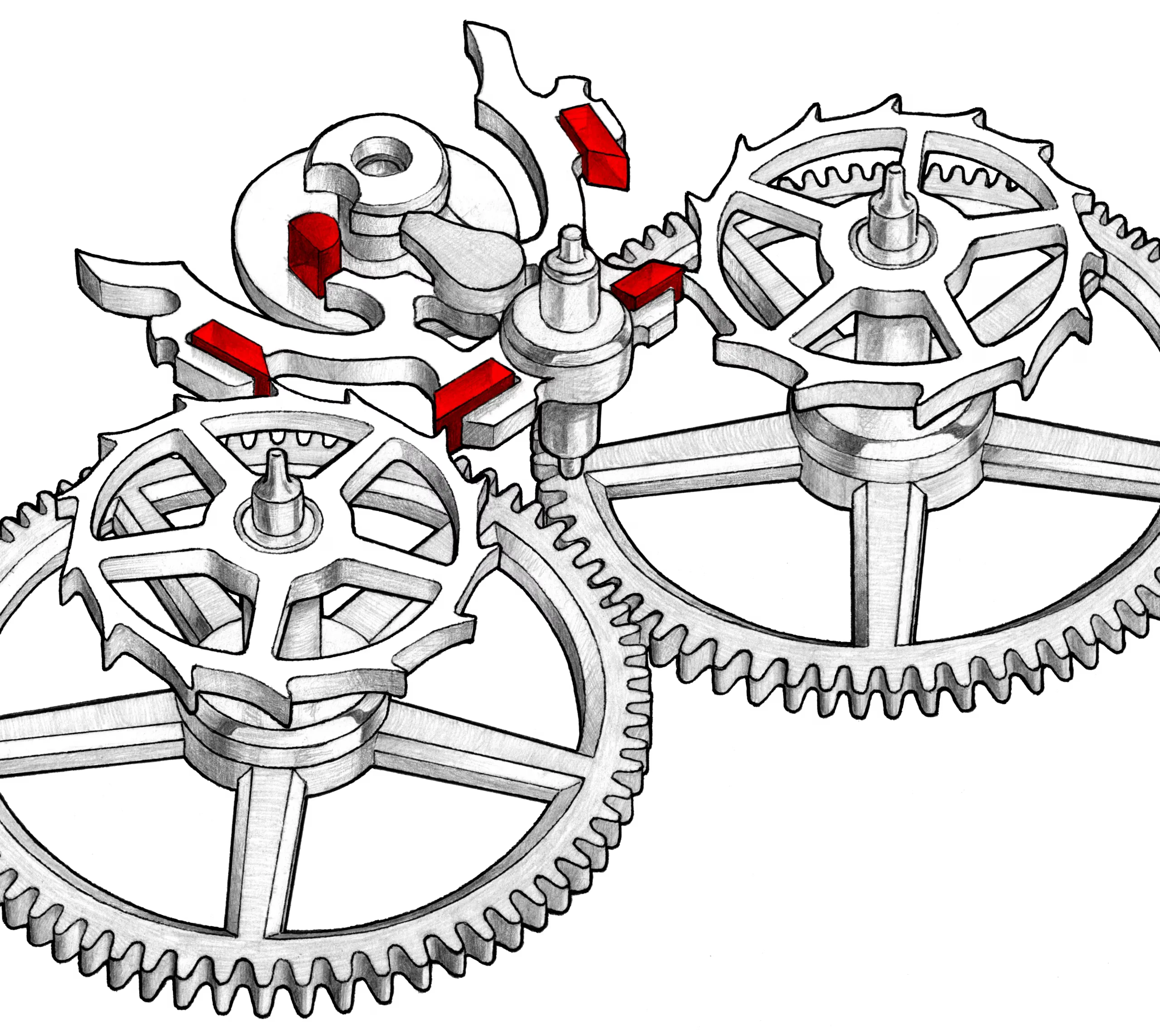 CLEGUER Horology Inspiration One — escapement bridge detail